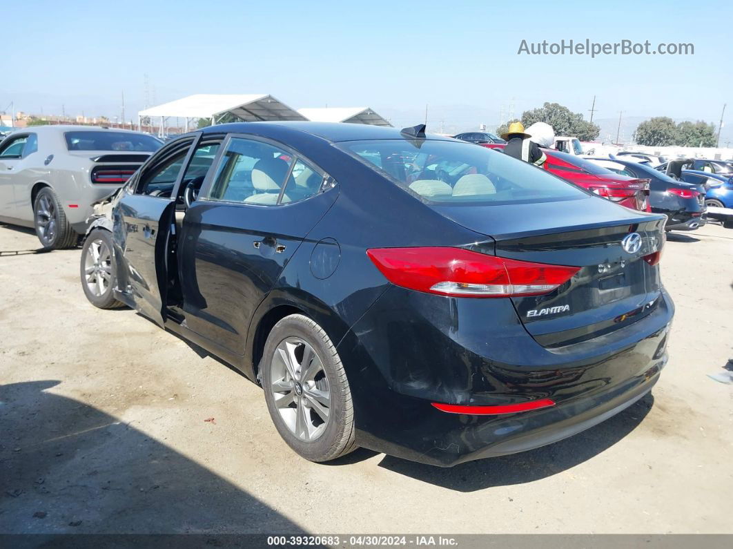 2017 Hyundai Elantra Se Черный vin: KMHD84LF2HU431778