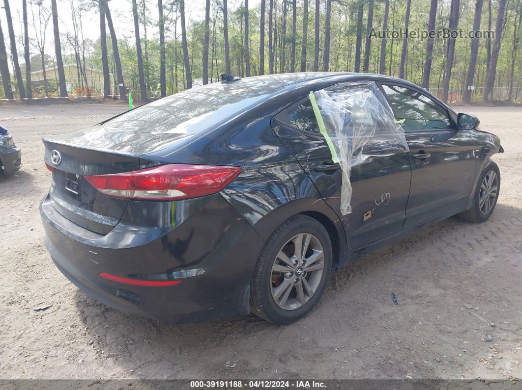 2018 Hyundai Elantra Sel Black vin: KMHD84LF2JU449283