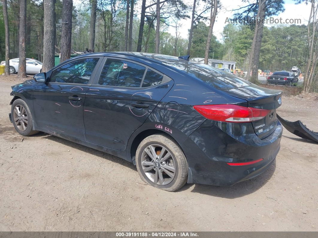 2018 Hyundai Elantra Sel Black vin: KMHD84LF2JU449283