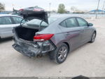 2018 Hyundai Elantra Sel Gray vin: KMHD84LF2JU450952