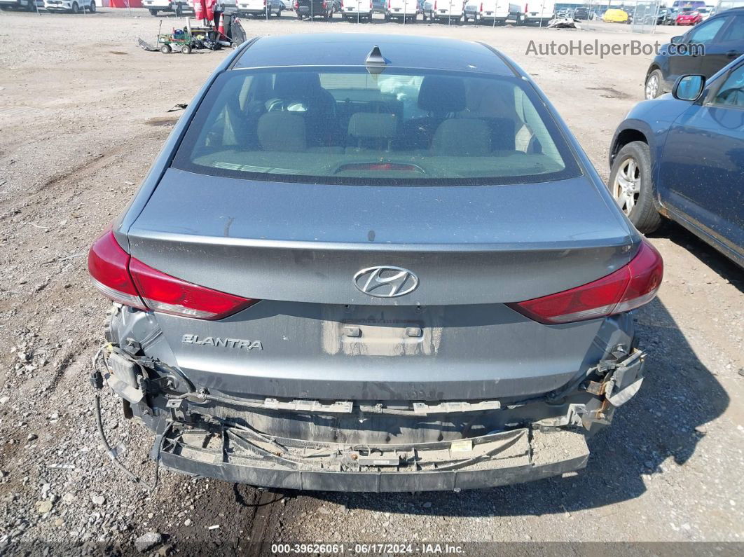 2018 Hyundai Elantra Value Edition Silver vin: KMHD84LF2JU496622