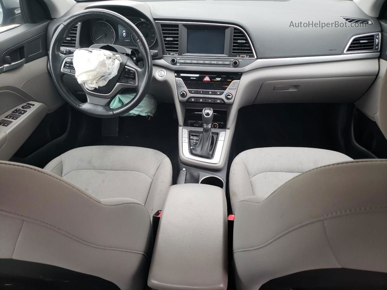 2018 Hyundai Elantra Sel Gray vin: KMHD84LF2JU555698