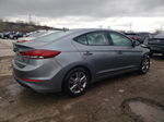 2018 Hyundai Elantra Sel Gray vin: KMHD84LF2JU555698