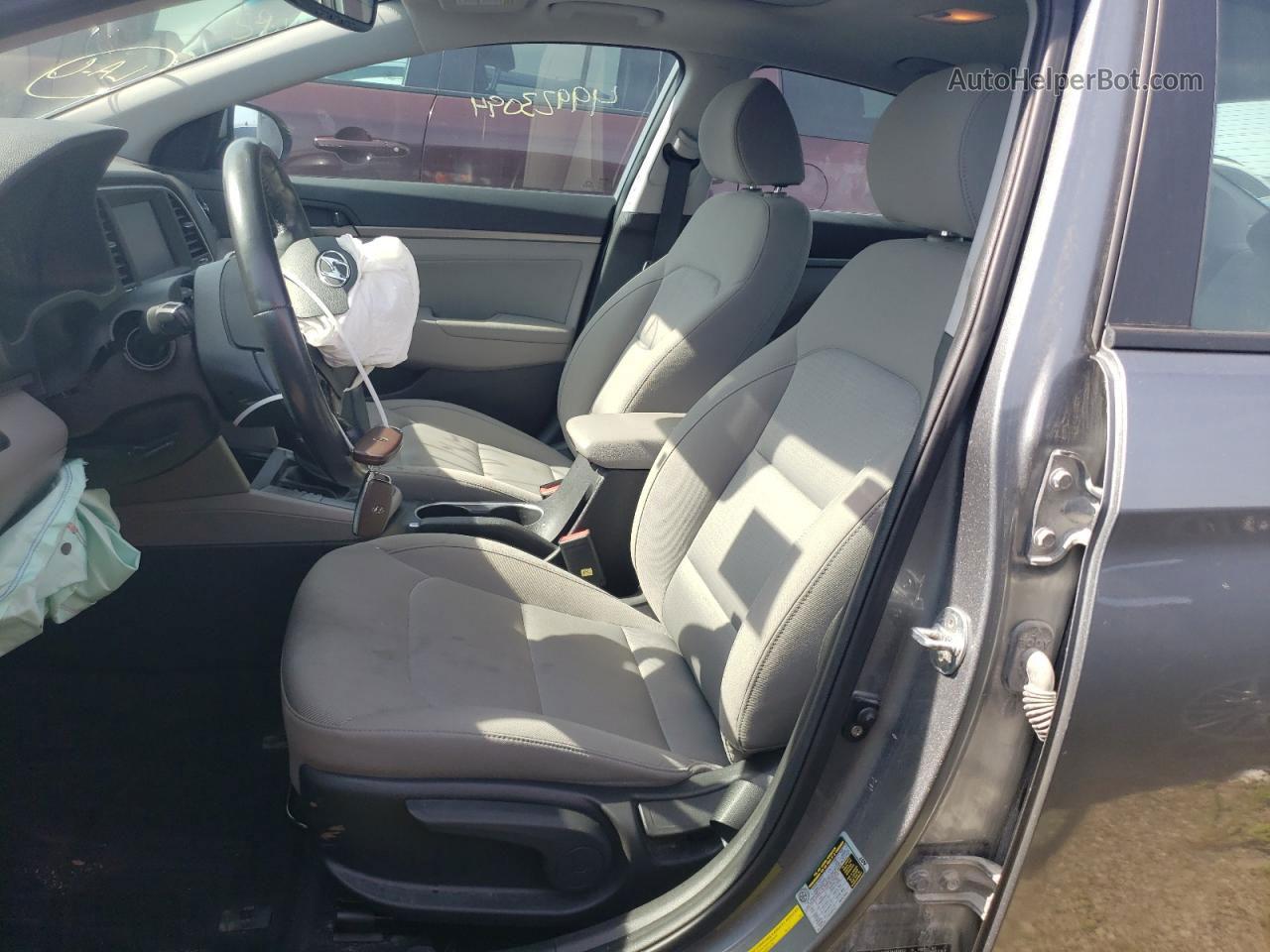 2018 Hyundai Elantra Sel Gray vin: KMHD84LF2JU555698