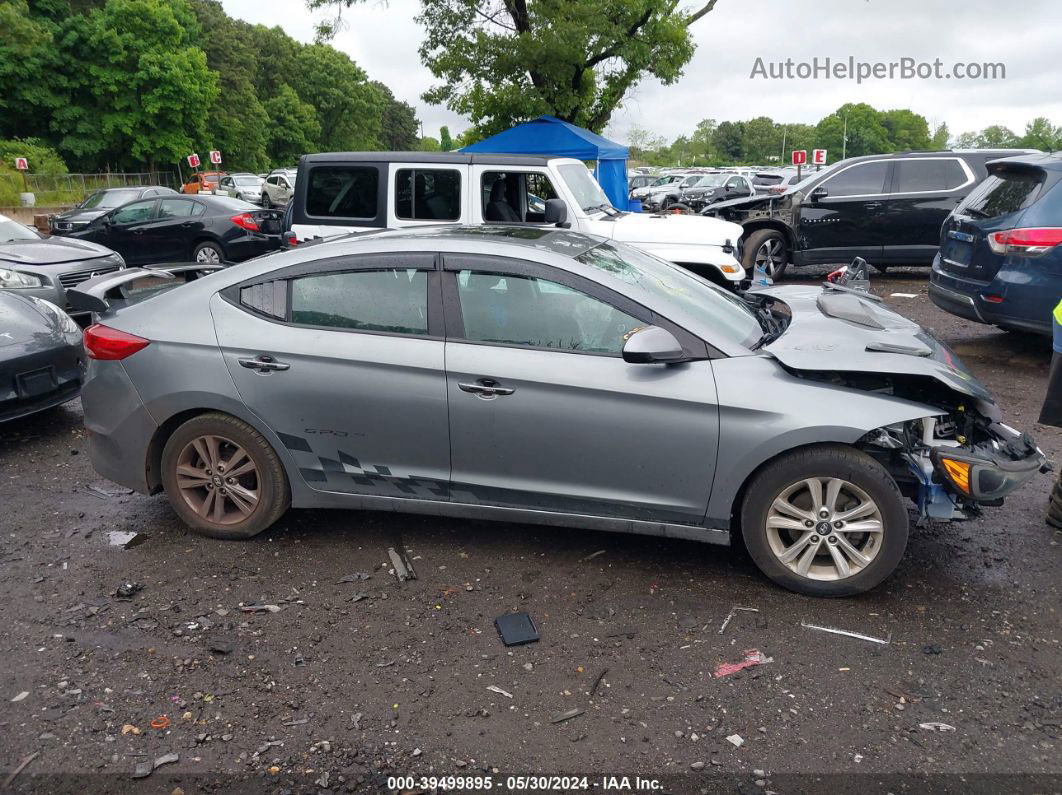 2018 Hyundai Elantra Value Edition Gray vin: KMHD84LF2JU556723