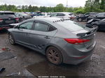 2018 Hyundai Elantra Value Edition Gray vin: KMHD84LF2JU556723