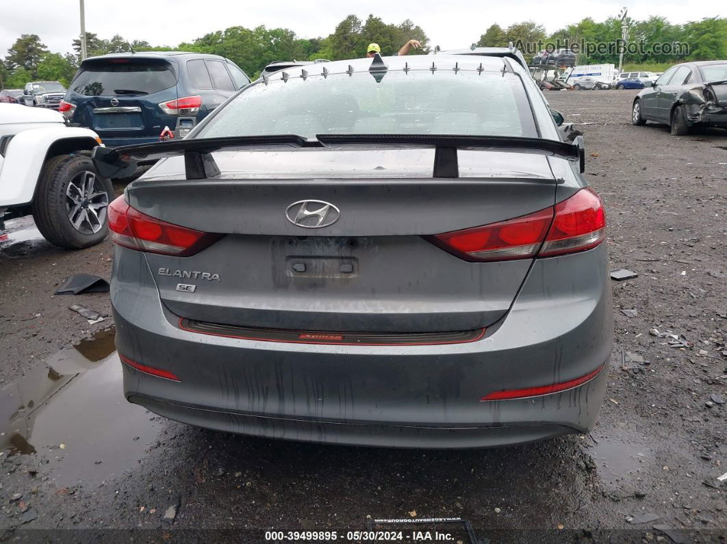 2018 Hyundai Elantra Value Edition Gray vin: KMHD84LF2JU556723