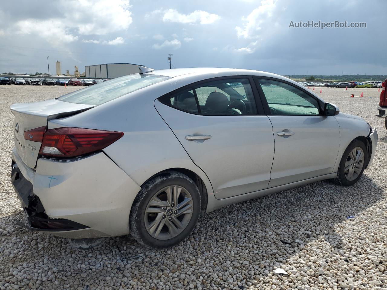 2019 Hyundai Elantra Sel Silver vin: KMHD84LF2KU773061