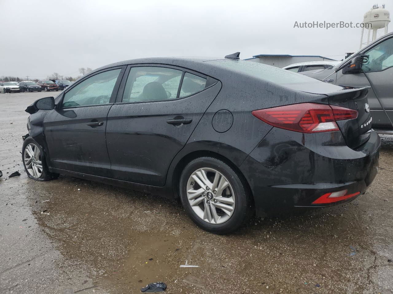 2019 Hyundai Elantra Sel Black vin: KMHD84LF2KU855713