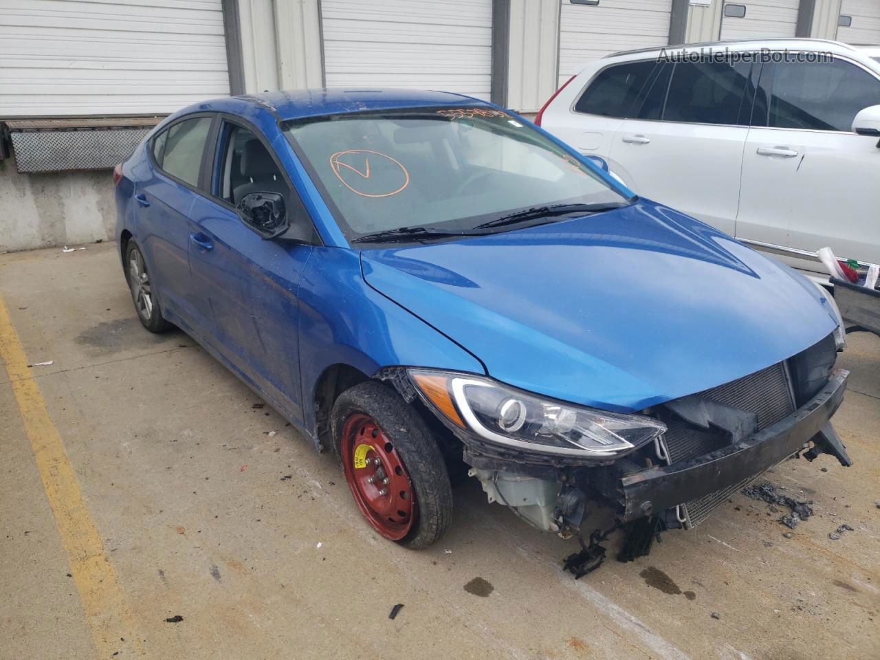 2017 Hyundai Elantra Se Blue vin: KMHD84LF3HU064308