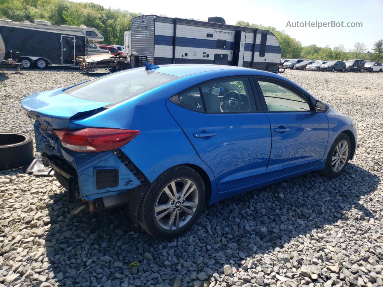 2017 Hyundai Elantra Se Blue vin: KMHD84LF3HU103267