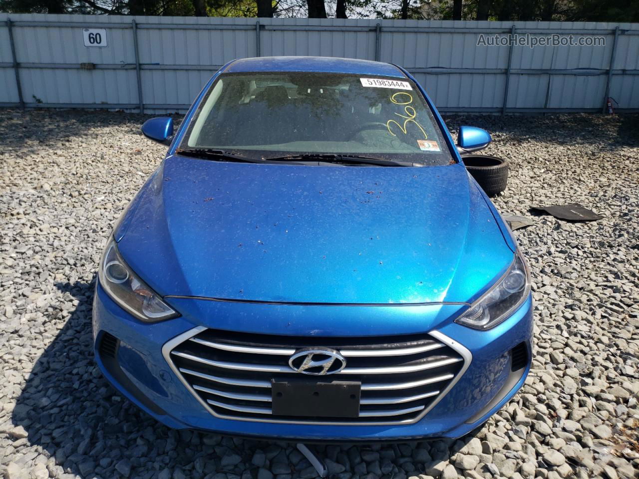 2017 Hyundai Elantra Se Blue vin: KMHD84LF3HU103267