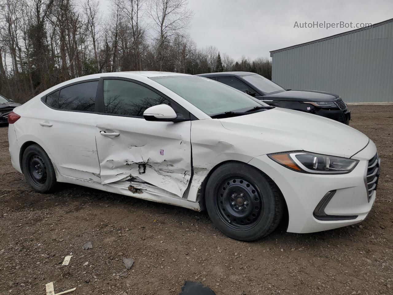 2017 Hyundai Elantra Se White vin: KMHD84LF3HU275010