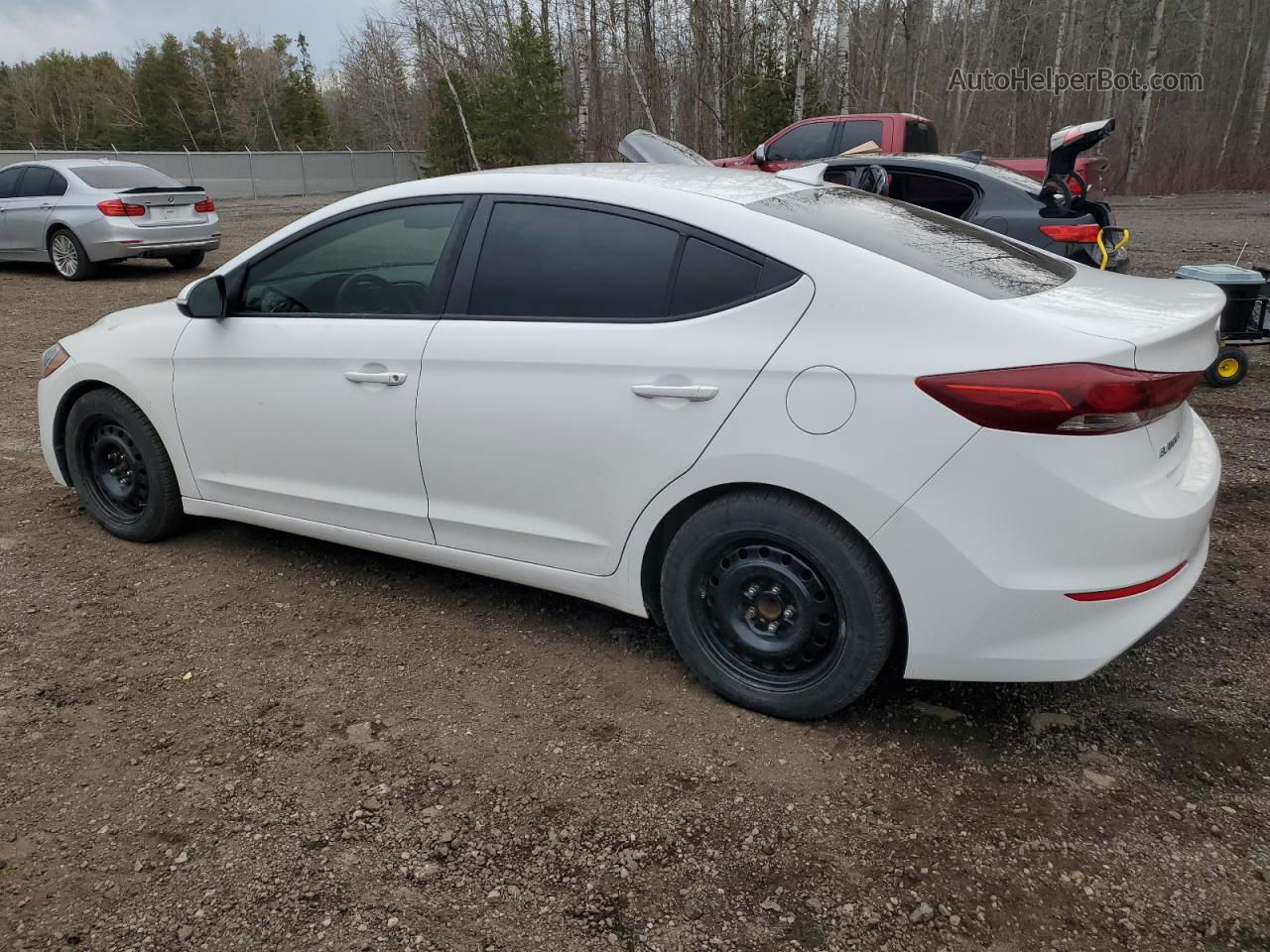 2017 Hyundai Elantra Se White vin: KMHD84LF3HU275010