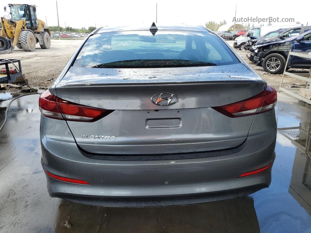 2017 Hyundai Elantra Se Gray vin: KMHD84LF3HU358100