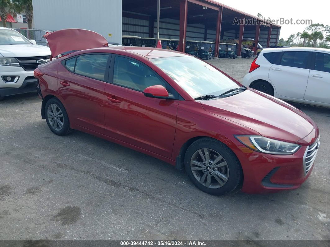 2017 Hyundai Elantra Se Red vin: KMHD84LF3HU425391