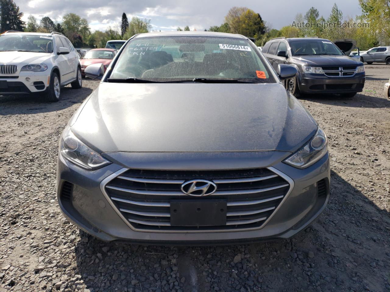 2018 Hyundai Elantra Sel Silver vin: KMHD84LF3JU554382