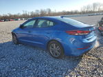 2018 Hyundai Elantra Sel Blue vin: KMHD84LF3JU606657