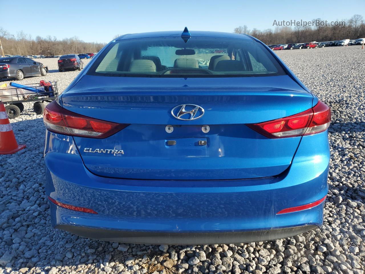 2018 Hyundai Elantra Sel Blue vin: KMHD84LF3JU606657