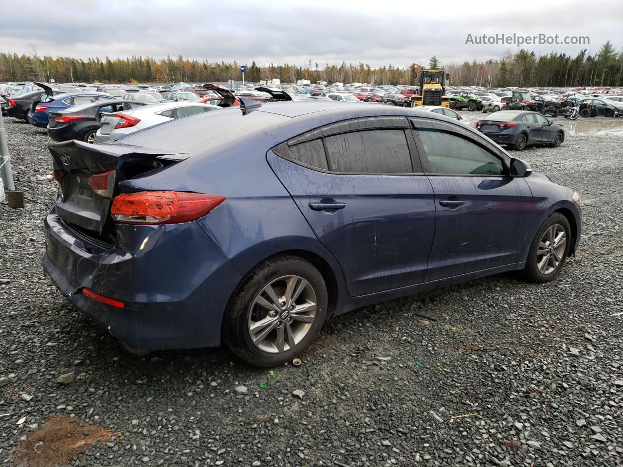 2018 Hyundai Elantra Sel Purple vin: KMHD84LF3JU651078