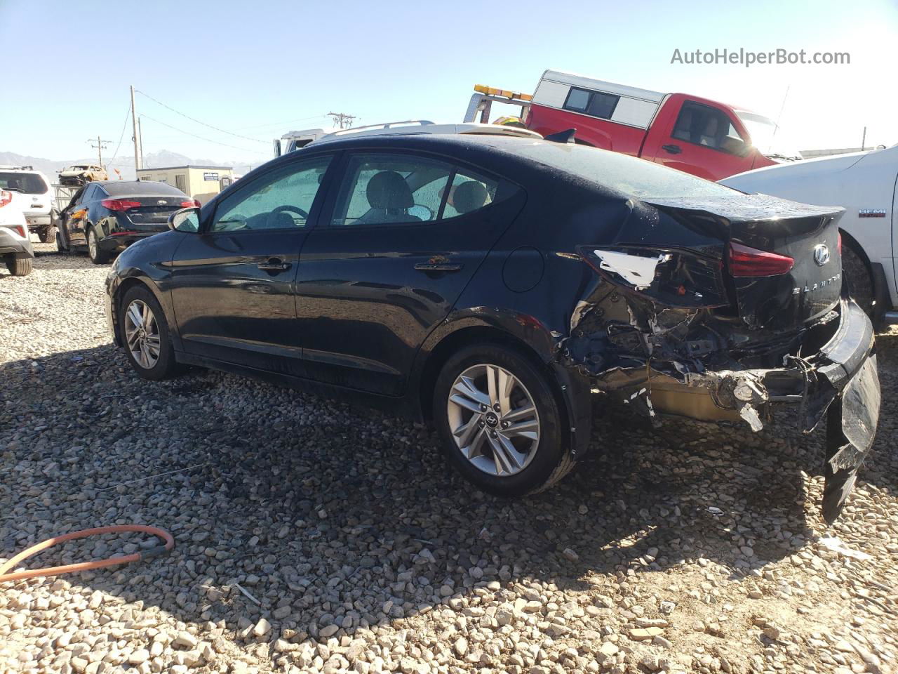 2019 Hyundai Elantra Sel Black vin: KMHD84LF3KU755961