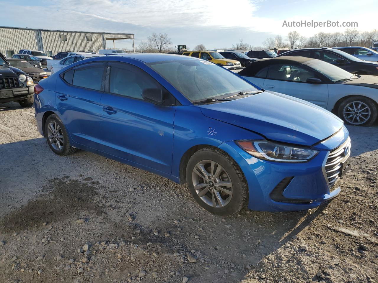 2017 Hyundai Elantra Se Blue vin: KMHD84LF4HU060669