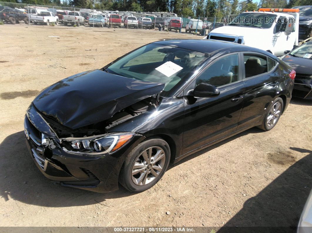 2017 Hyundai Elantra Se Черный vin: KMHD84LF4HU161758