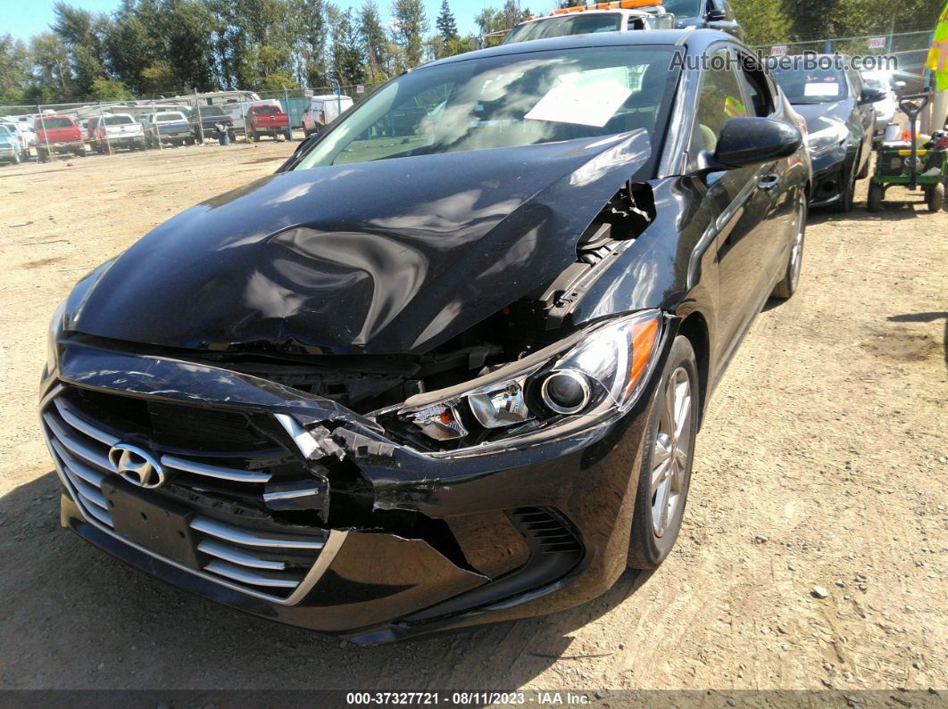 2017 Hyundai Elantra Se Черный vin: KMHD84LF4HU161758