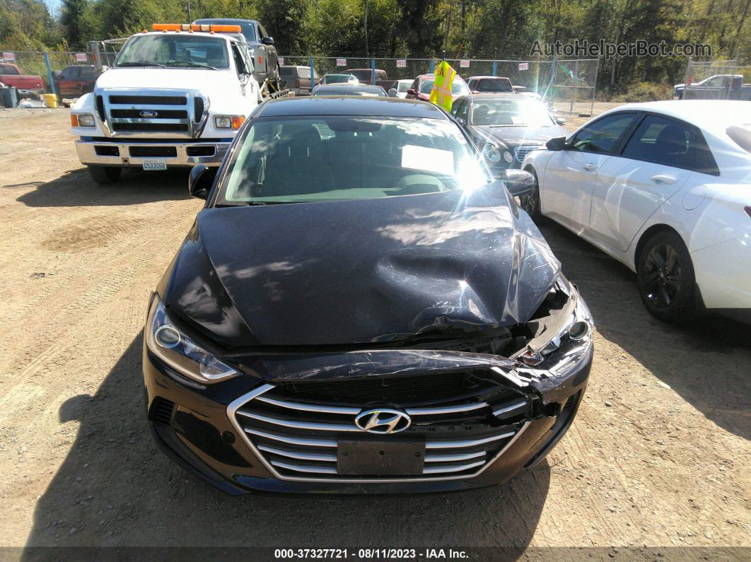 2017 Hyundai Elantra Se Черный vin: KMHD84LF4HU161758