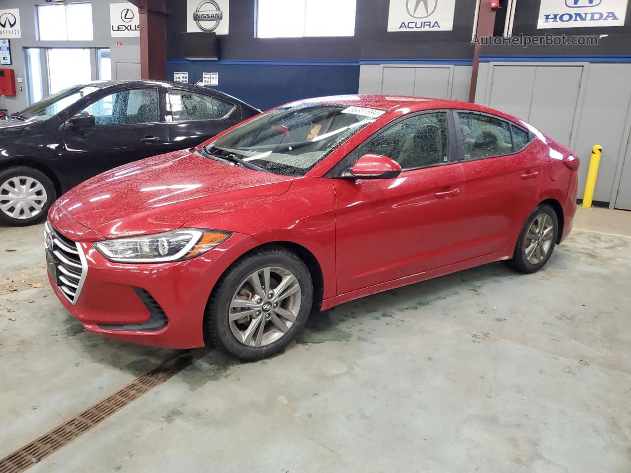 2017 Hyundai Elantra Se Red vin: KMHD84LF4HU188586