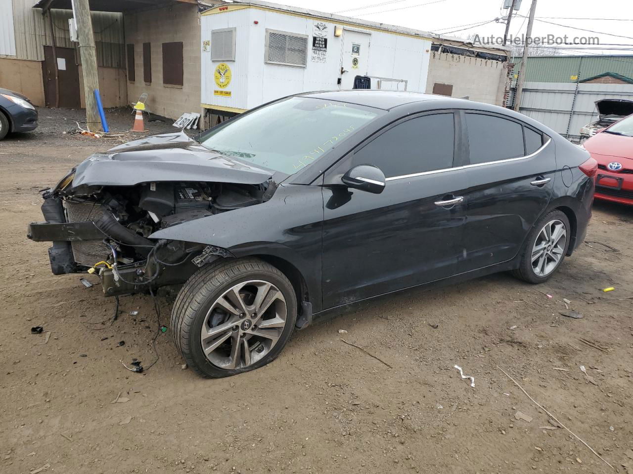 2017 Hyundai Elantra Se Black vin: KMHD84LF4HU281592