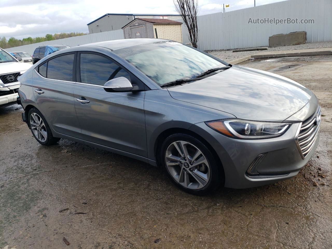 2017 Hyundai Elantra Se Gray vin: KMHD84LF4HU282421