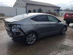 2017 Hyundai Elantra Se Gray vin: KMHD84LF4HU282421