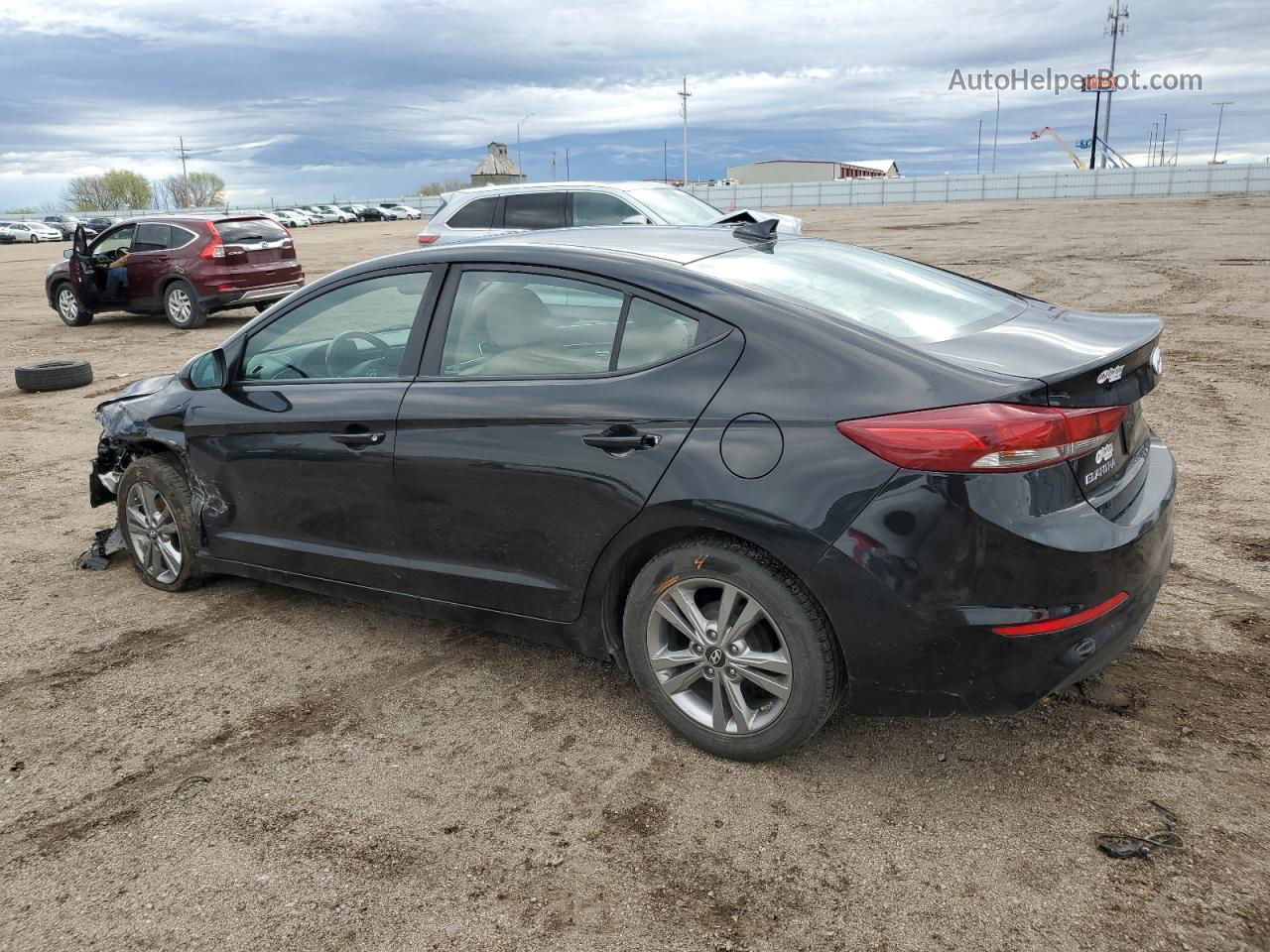 2017 Hyundai Elantra Se Black vin: KMHD84LF4HU307334