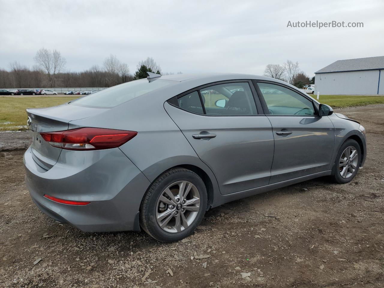 2018 Hyundai Elantra Sel Gray vin: KMHD84LF4JU560434