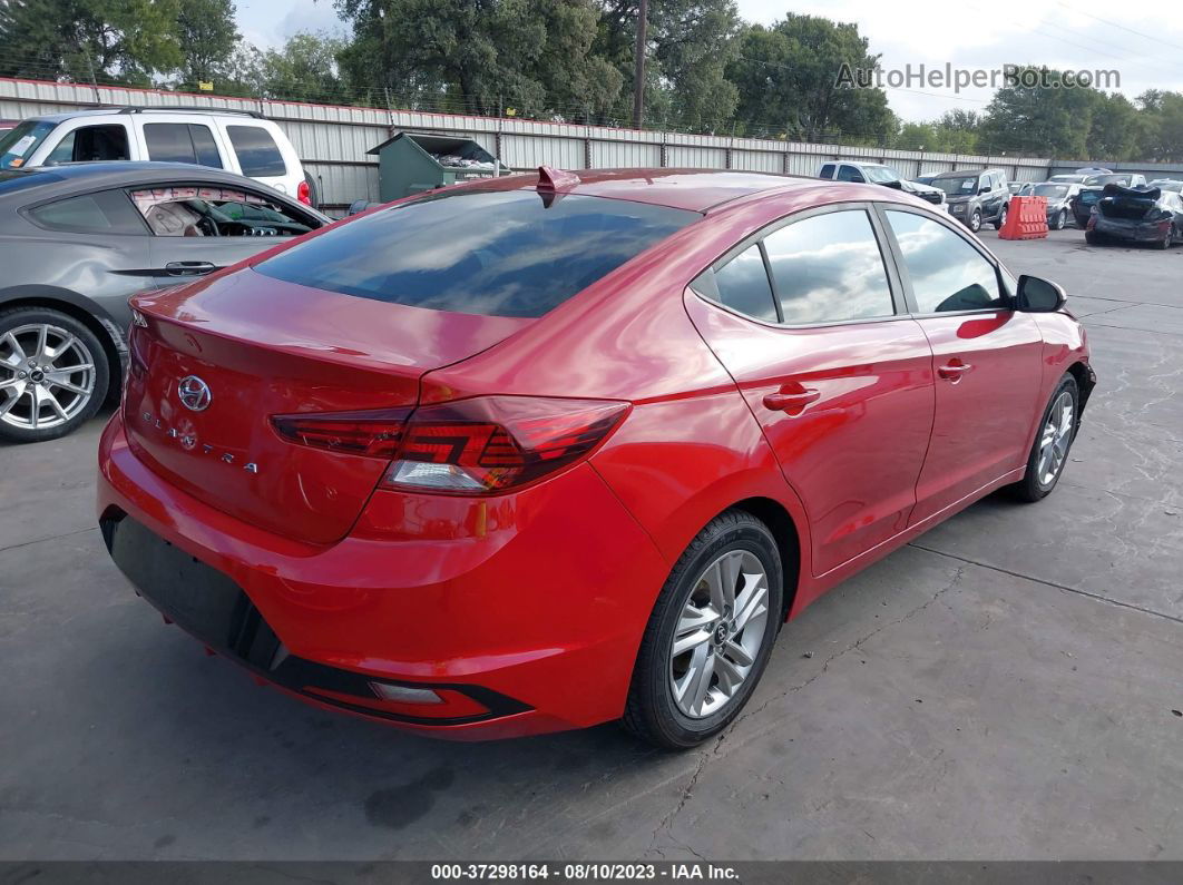 2019 Hyundai Elantra Sel Красный vin: KMHD84LF4KU797782