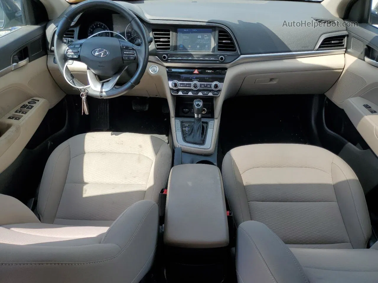 2019 Hyundai Elantra Sel Черный vin: KMHD84LF4KU830196