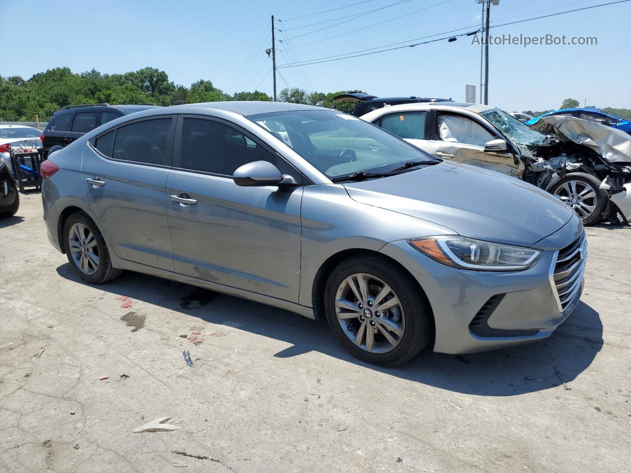 2017 Hyundai Elantra Se Charcoal vin: KMHD84LF5HU149893