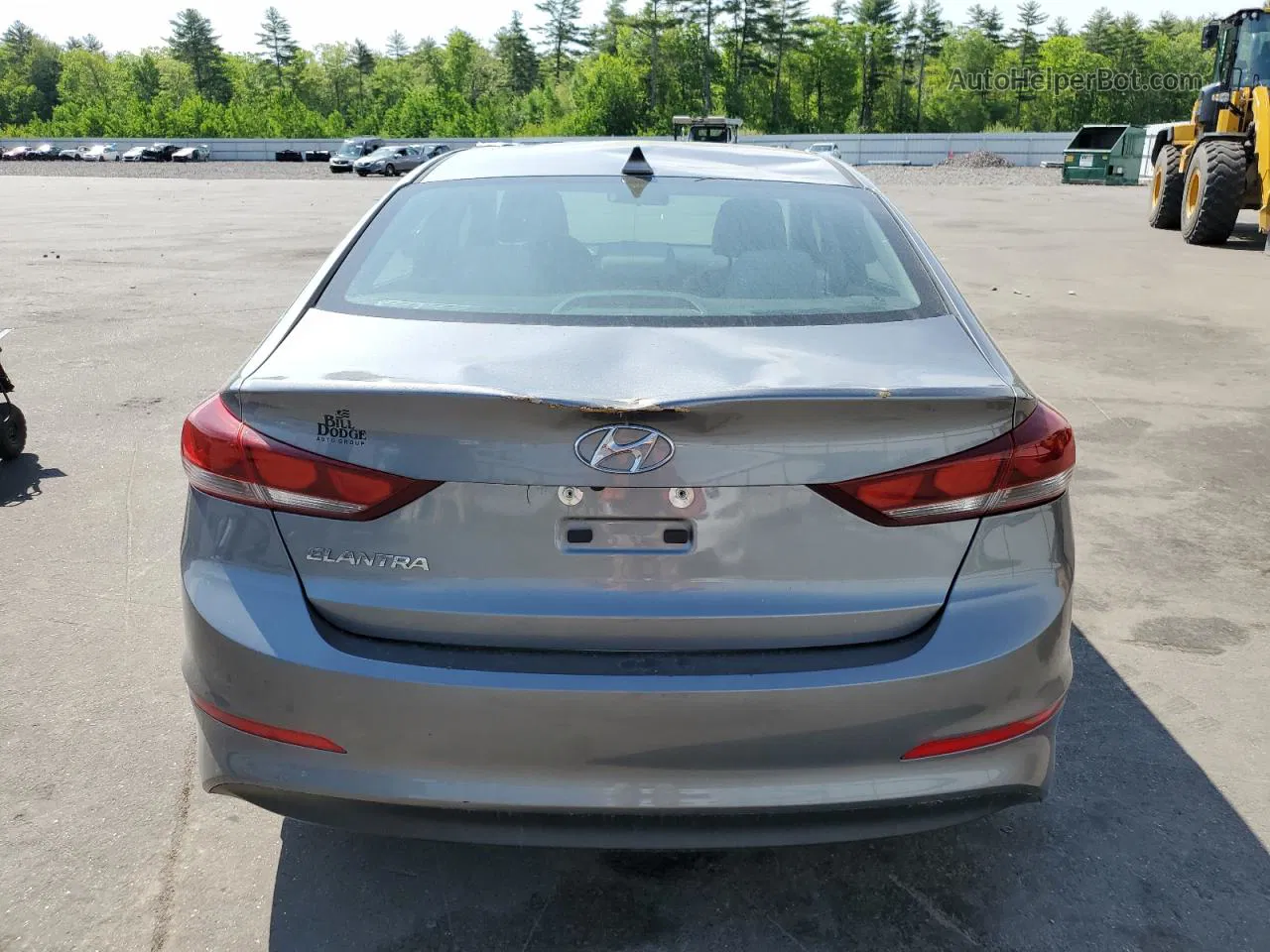 2017 Hyundai Elantra Se Gray vin: KMHD84LF5HU152308