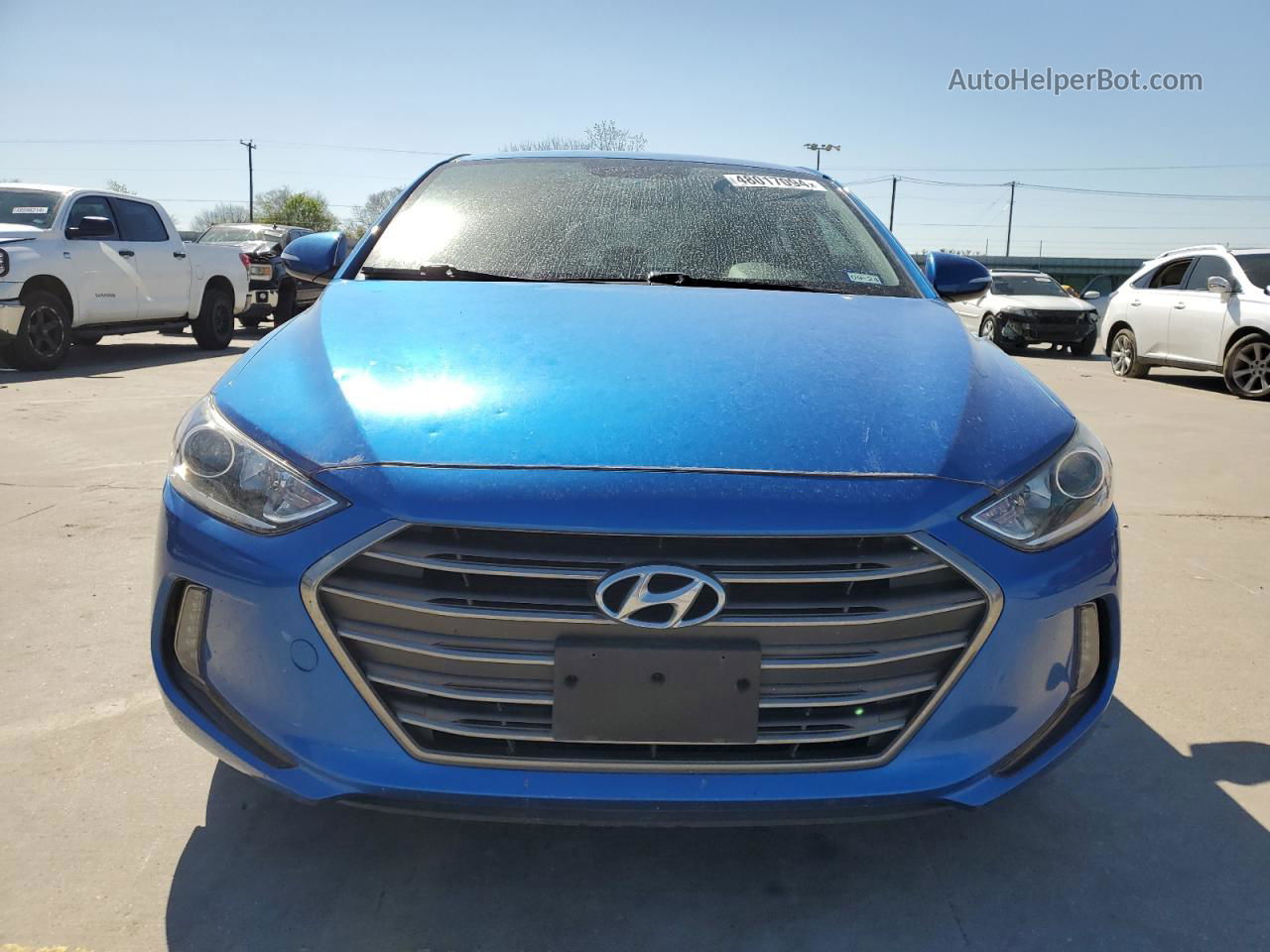 2017 Hyundai Elantra Se Blue vin: KMHD84LF5HU197863