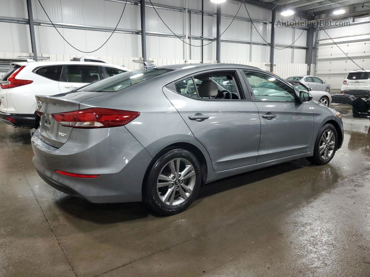 2017 Hyundai Elantra Se Gray vin: KMHD84LF5HU228190