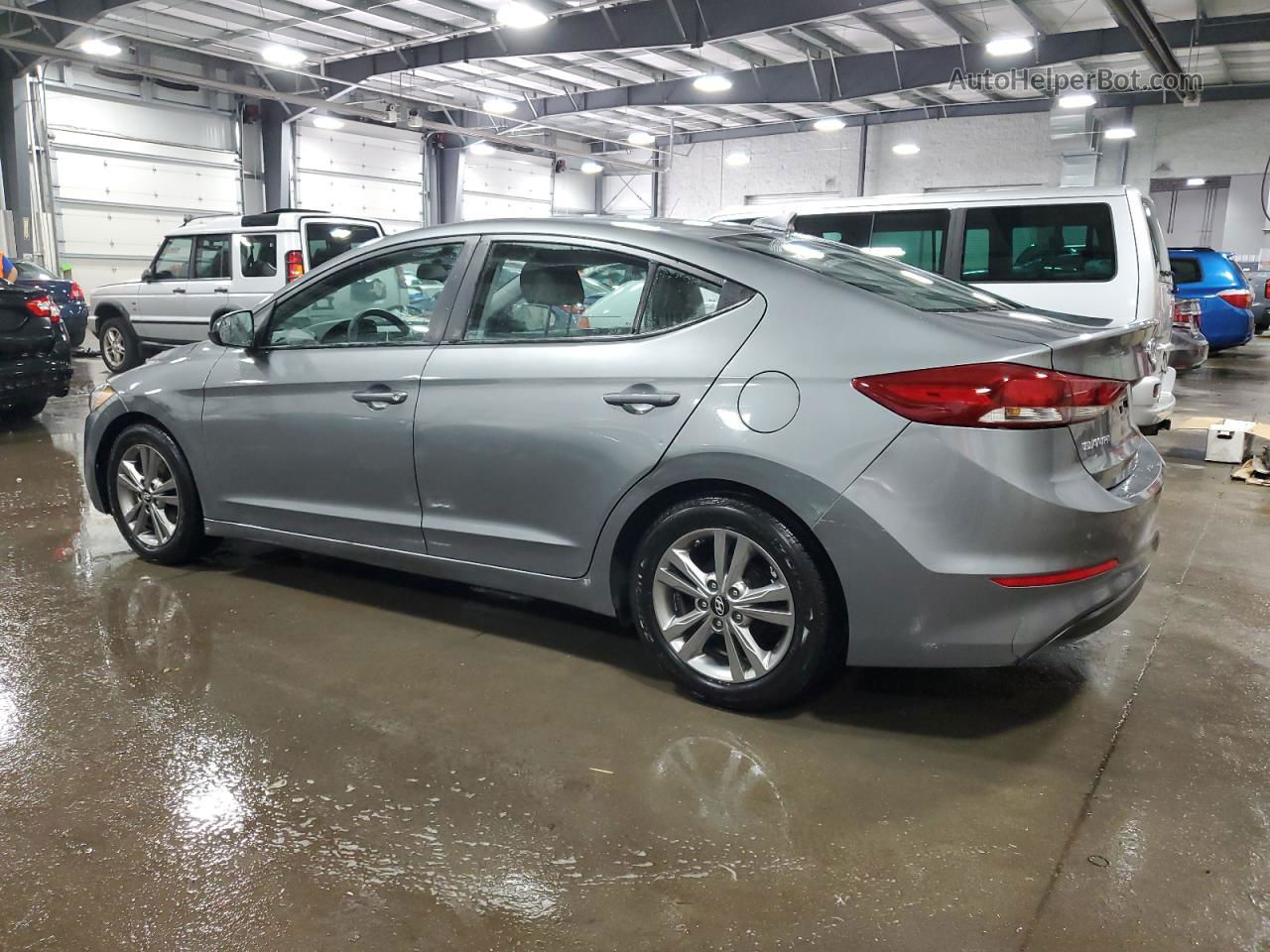 2017 Hyundai Elantra Se Gray vin: KMHD84LF5HU228190