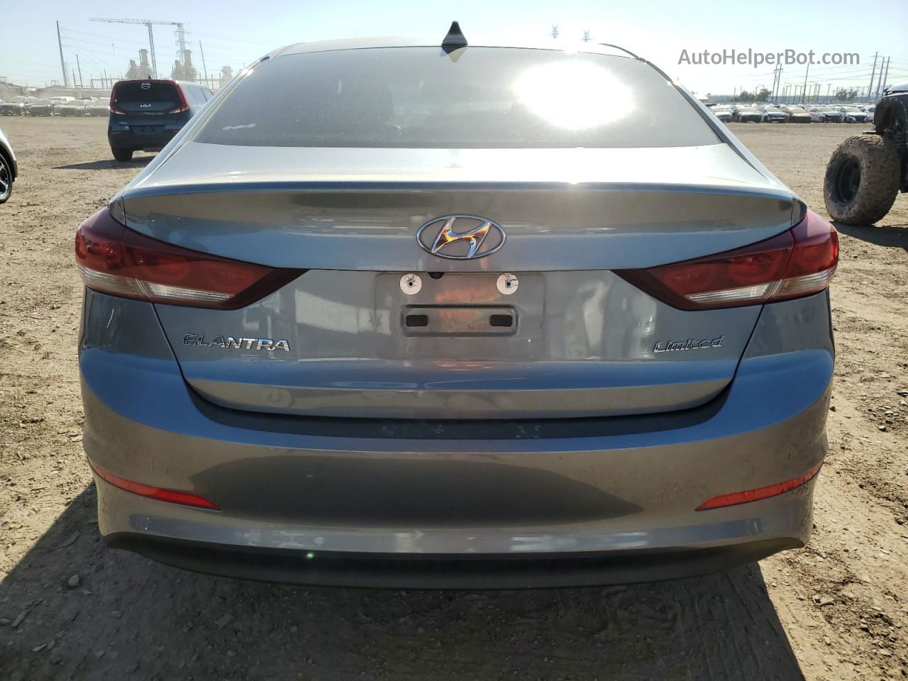 2018 Hyundai Elantra Sel Gray vin: KMHD84LF5JU448628