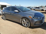 2018 Hyundai Elantra Sel Gray vin: KMHD84LF5JU448628