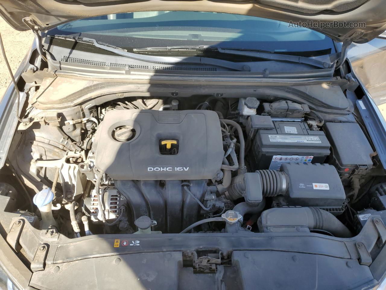 2018 Hyundai Elantra Sel Gray vin: KMHD84LF5JU448628