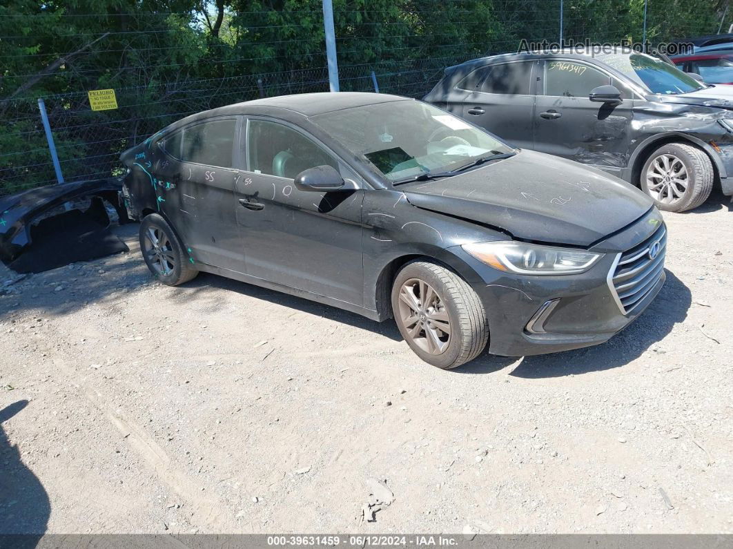 2018 Hyundai Elantra Value Edition Черный vin: KMHD84LF5JU493312