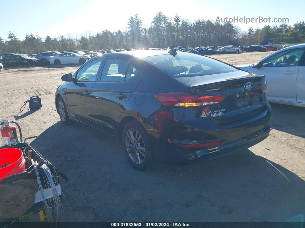 2018 Hyundai Elantra Sel Black vin: KMHD84LF5JU557008