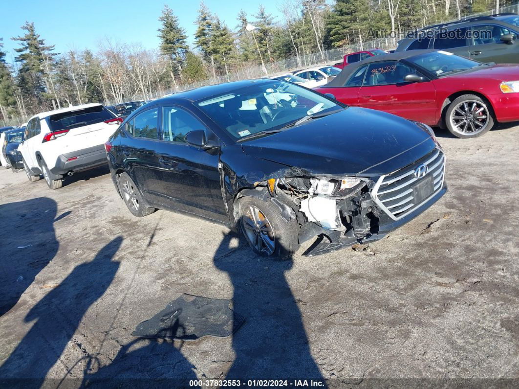 2018 Hyundai Elantra Sel Black vin: KMHD84LF5JU557008