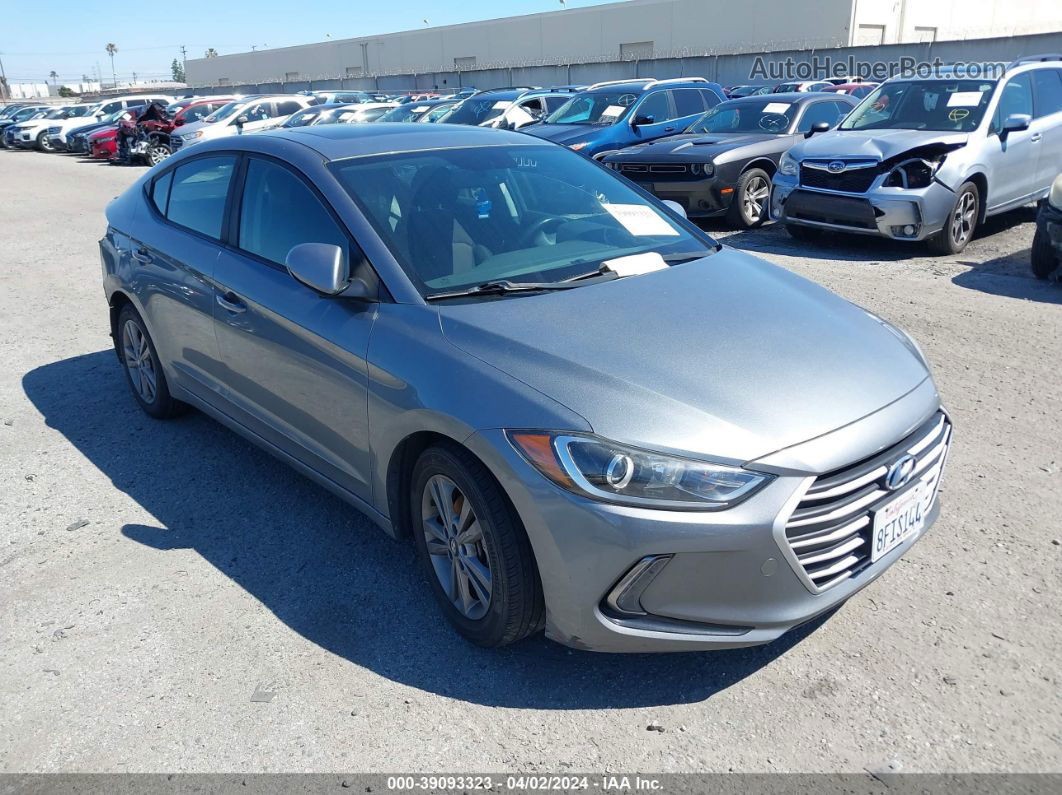 2018 Hyundai Elantra Value Edition Серый vin: KMHD84LF5JU627705