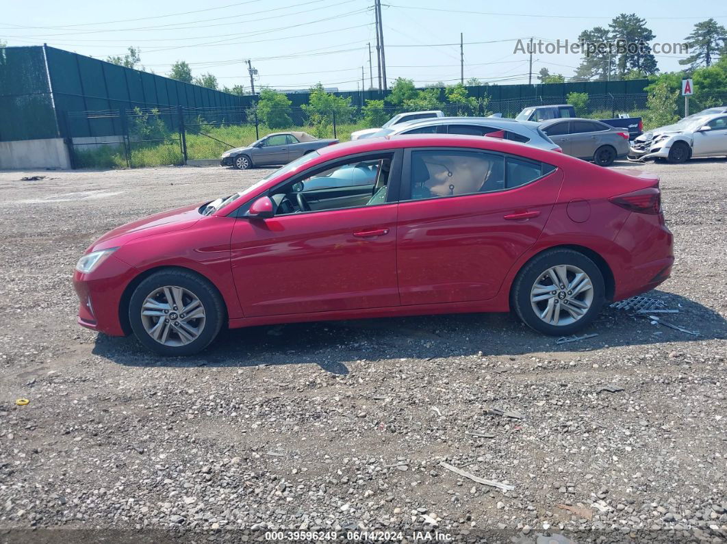 2019 Hyundai Elantra Sel Red vin: KMHD84LF5KU792977